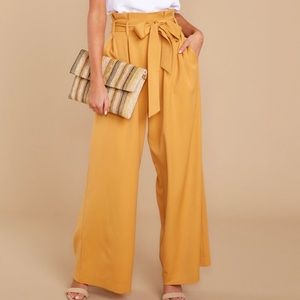 High-Waist Golden Pants